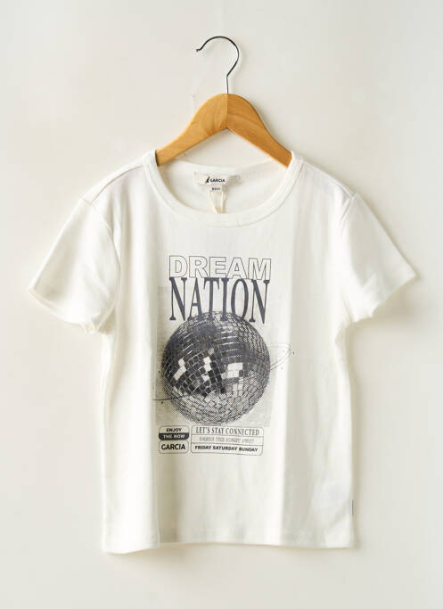 T-shirt blanc GARCIA pour fille