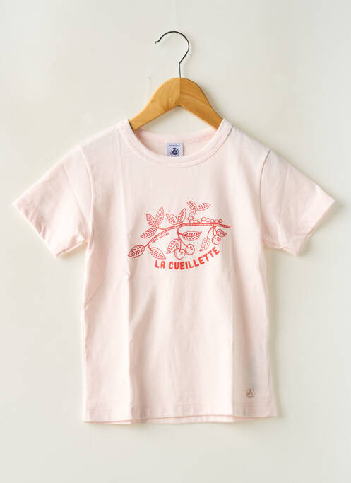 T-shirt rose PETIT BATEAU pour fille