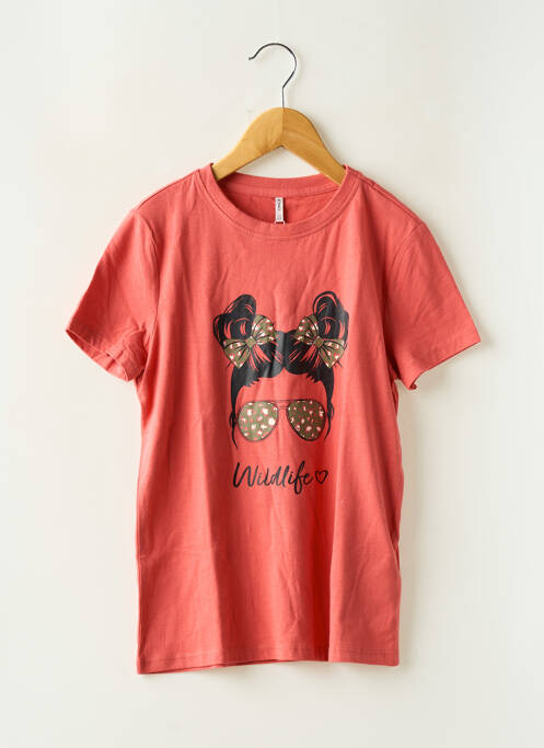 T-shirt rouge ONLY pour fille