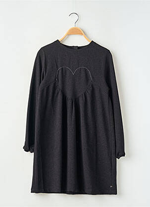 Robe mi-longue noir IKKS fille