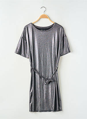 Robe courte argent WAY (WAY ARE YOU) BY IKKS pour femme