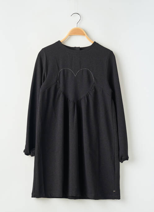 Robe mi-longue noir IKKS pour fille