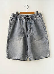 Bermuda tissage denim gris WAY (WAY ARE YOU) BY IKKS garcon