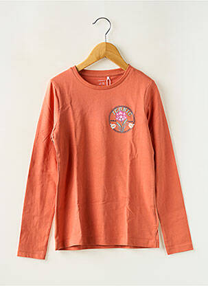 T-shirt coupe cintrée manches longues orange NAME IT fille