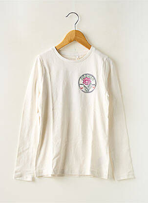 T-shirt coupe cintrée manches longues blanc NAME IT fille