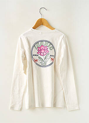 T-shirt coupe cintrée manches longues blanc NAME IT fille