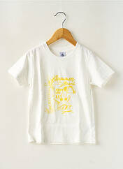 T-shirt blanc PETIT BATEAU pour enfant seconde vue