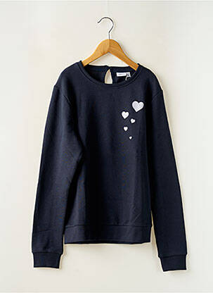 Sweat-shirt tissage jersey manches longues bleu NAME IT fille