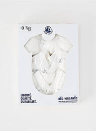 Body lingerie imprimé fantaisie blanc PETIT BATEAU enfant