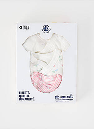 Body lingerie imprimé fantaisie rose PETIT BATEAU fille