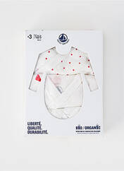 Body lingerie blanc PETIT BATEAU pour enfant seconde vue