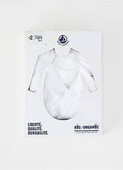 Body lingerie blanc PETIT BATEAU pour enfant seconde vue