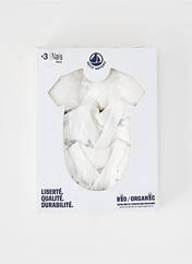 Body lingerie blanc PETIT BATEAU pour enfant seconde vue