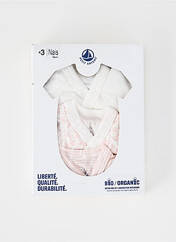 Body lingerie blanc PETIT BATEAU pour fille seconde vue