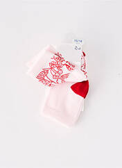 Chaussettes rouge PETIT BATEAU pour fille seconde vue