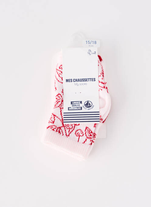 Chaussettes rouge PETIT BATEAU pour fille