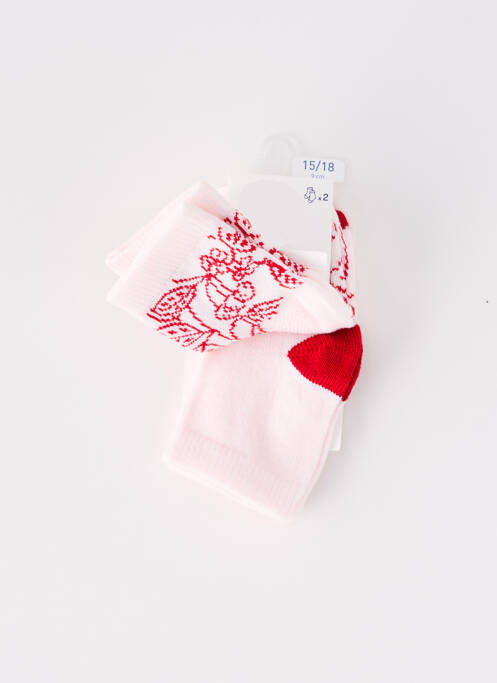 Chaussettes rouge PETIT BATEAU pour fille