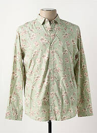 Chemise manches longues imprimé fantaisie vert JACK & JONES homme