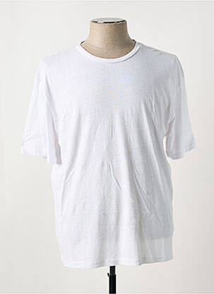 T-shirt coupe droite manches courtes blanc JACK & JONES homme