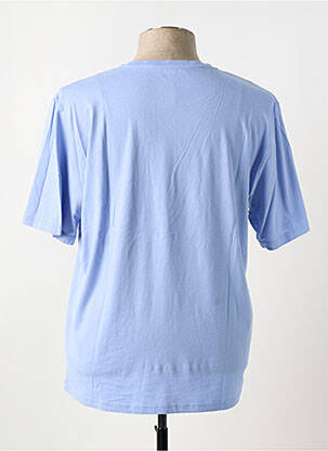 T-shirt coupe droite manches courtes bleu HERO SEVEN homme