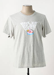 T-shirt coupe droite manches courtes gris KULTE homme