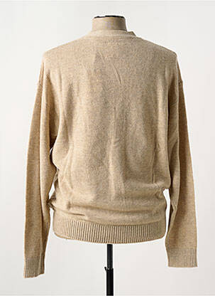 Gilet manches longues col v beige JACK & JONES homme