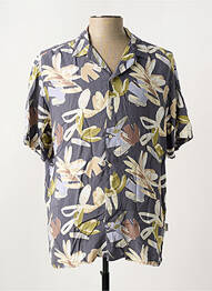 Chemise manches courtes imprimé fantaisie gris JACK & JONES homme