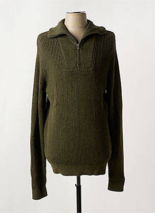 Pull manches longues manches longues vert JACK & JONES homme
