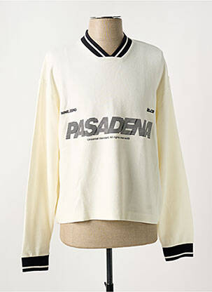Pull col v manches longues beige JACK & JONES homme
