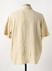 Chemise manches courtes beige JACK & JONES pour homme seconde vue