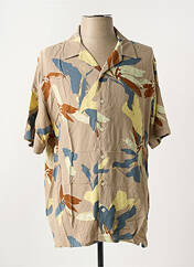 Chemise manches courtes beige JACK & JONES pour homme seconde vue