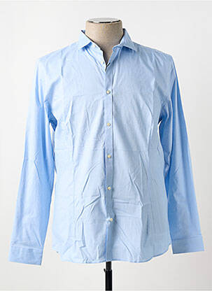 Chemise manches longues bleu JACK & JONES pour homme