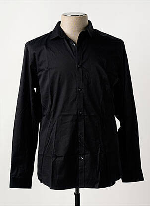 Chemise manches longues noir JACK & JONES pour homme