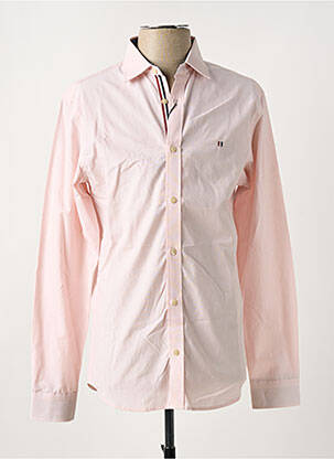 Chemise manches longues rose JACK & JONES pour homme