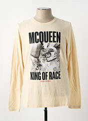 T-shirt beige STEVE MACQUEEN pour homme seconde vue