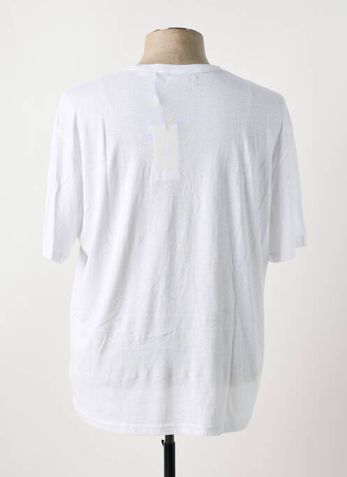 T-shirt coupe droite manches courtes blanc JACK & JONES homme