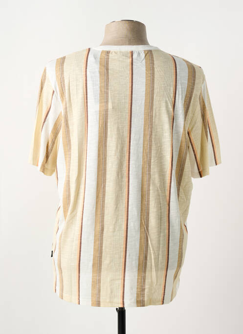T-shirt coupe droite manches courtes beige JACK & JONES homme