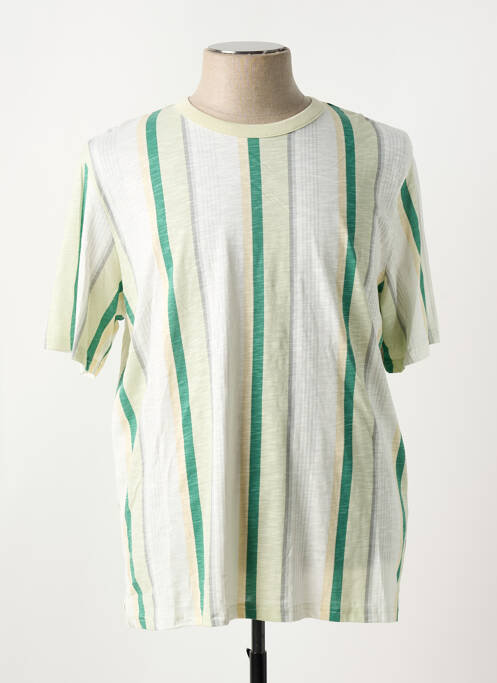 T-shirt coupe droite manches courtes vert JACK & JONES homme