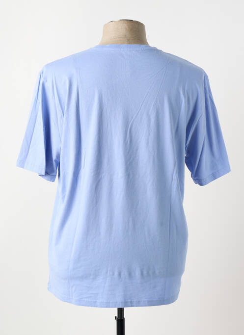T-shirt coupe droite manches courtes bleu HERO SEVEN homme