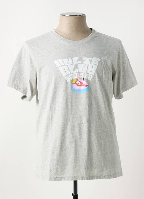 T-shirt coupe droite manches courtes gris KULTE homme