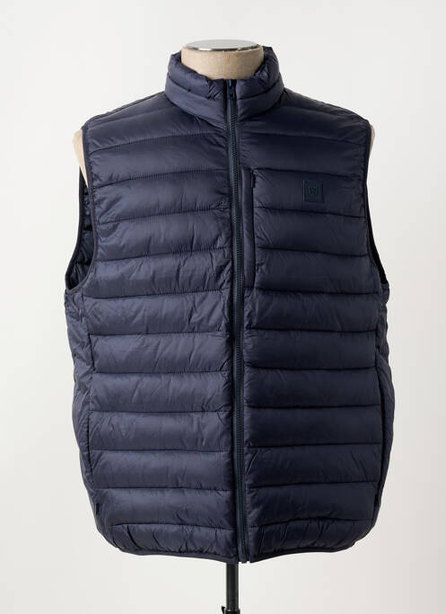 Doudoune poches sans capuche bleu JACK & JONES homme