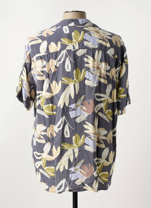 Chemise manches courtes imprimé fantaisie gris JACK & JONES homme