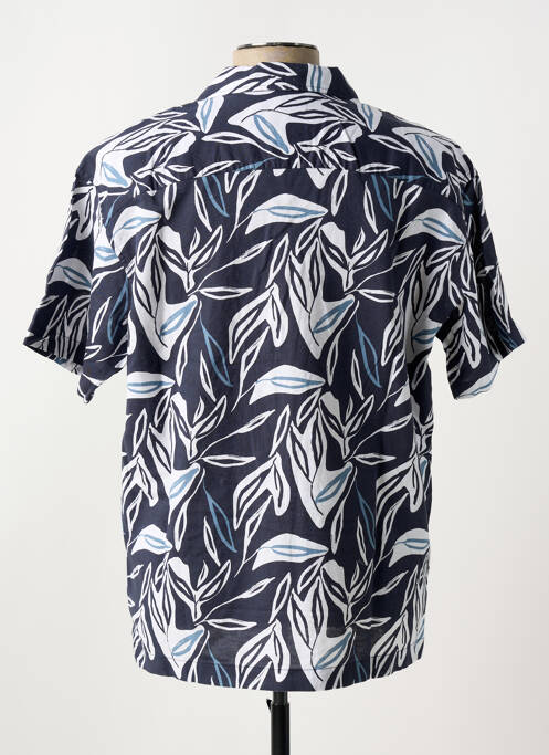 Chemise manches courtes imprimé fantaisie bleu JACK & JONES homme