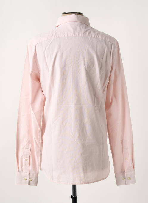 Chemise manches longues coupe cintrée rose JACK & JONES homme