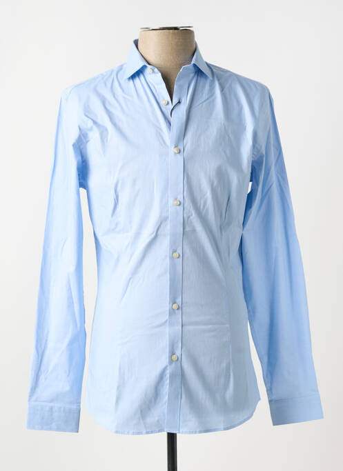 Chemise manches longues coupe cintrée bleu JACK & JONES homme