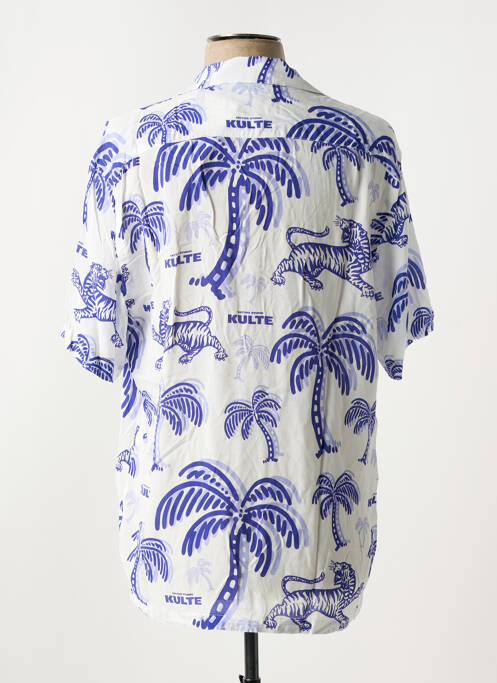 Chemise manches courtes imprimé fantaisie blanc KULTE homme