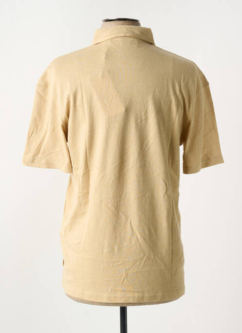 Polo tissage jersey manches courtes beige JACK & JONES homme