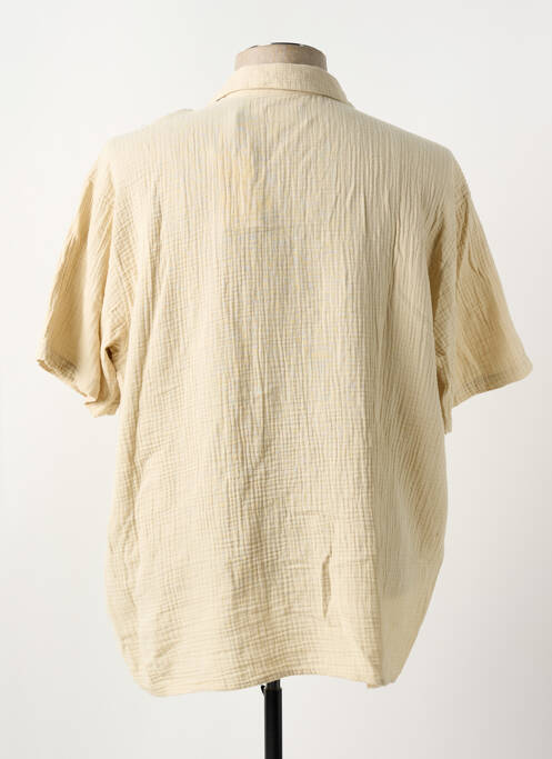 Chemise manches courtes beige JACK & JONES homme