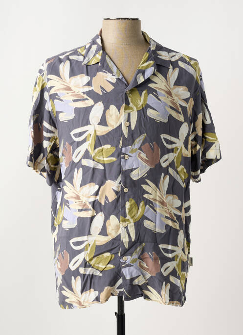 Chemise manches courtes gris JACK & JONES pour homme