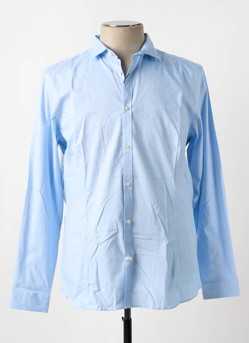 Chemise manches longues bleu JACK & JONES pour homme